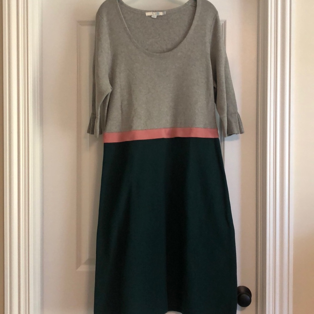 Boden Colorblock Scoop Neck Sweater Dress